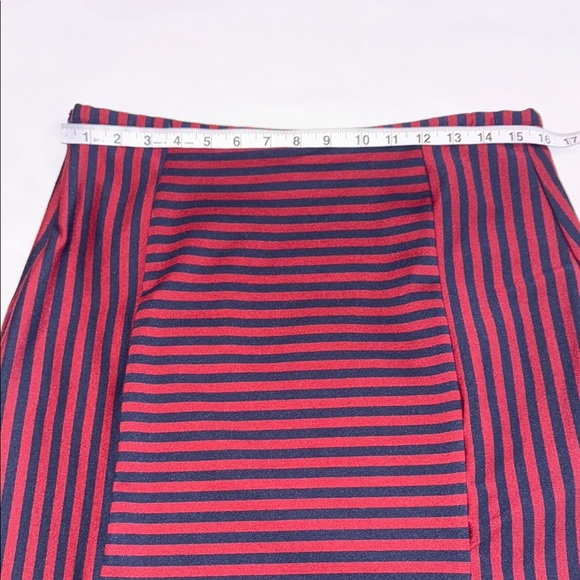 Merona Red and Blue Pencil Skirt Knee-Length Work Women’s - Picture 8 of 12
